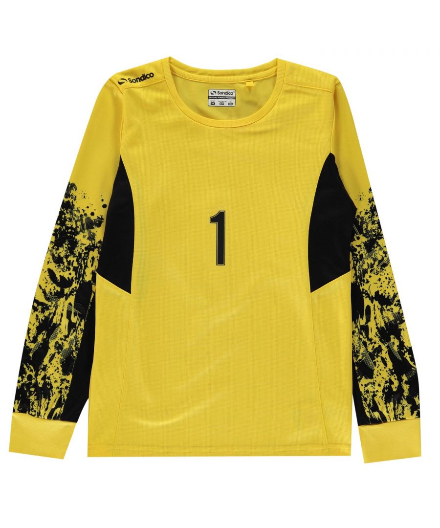 Image for Sondico Kids Juniors Core Goalkeeper Football T Shirt Top Long Sleeve Crew Neck