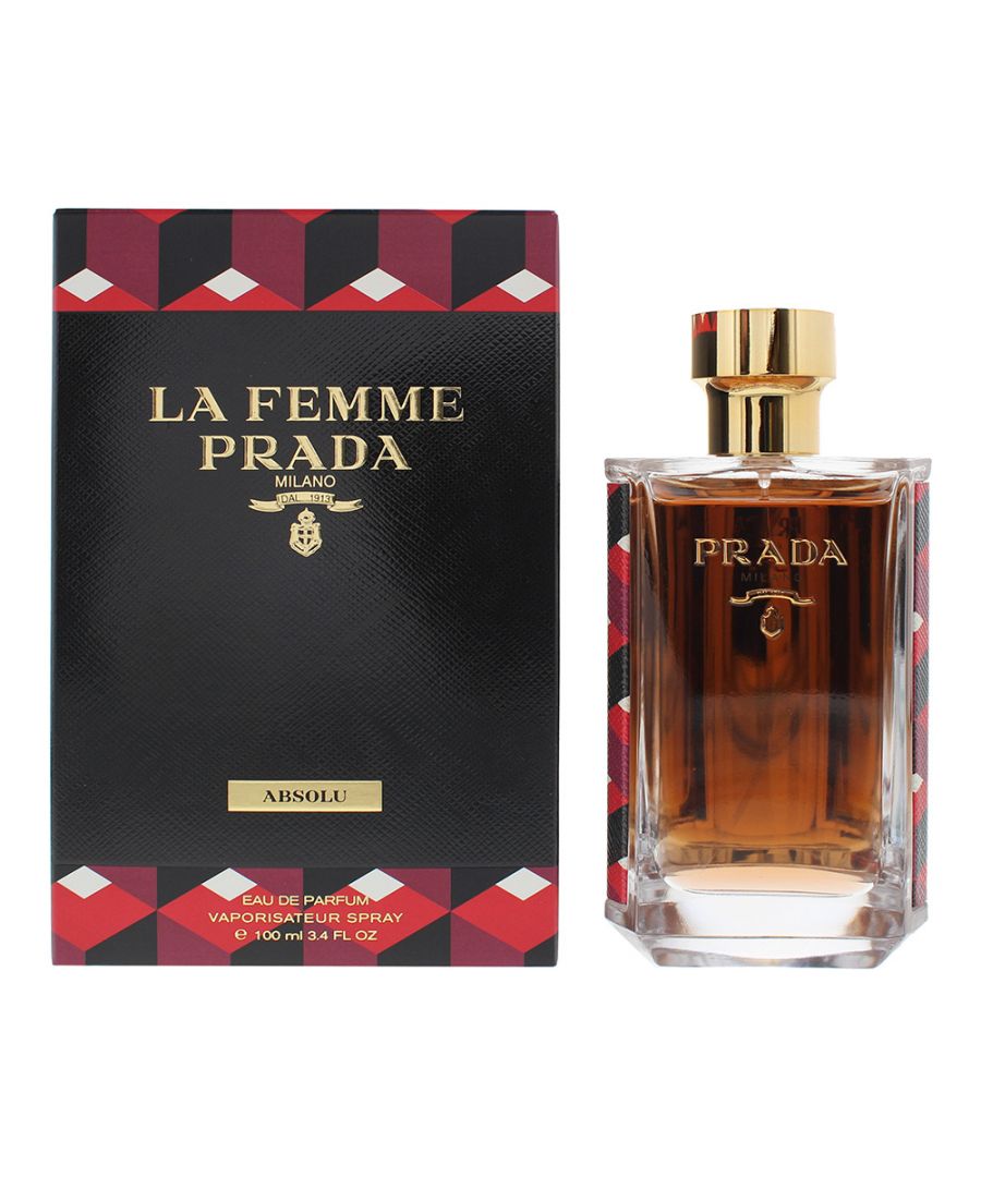 Prada La Femme Absolu is an amber floral fragrance for women, which was created by Daniela (Roche) Andrier and launched in 2018 by Prada. The top notes are Blood Orange, Chili Pepper and Peach; with middle notes of Neroli, Orange Blossom, Broom and Immortelle; and base notes of Tolu Balsam and Vanilla. The scent combines classical traits perfume, with a modern punch, giving something of a powerful, sweet and spicy scent, that's creamy, rounded, smooth and ideal for the cooler and colder weather from Autumn to Spring.