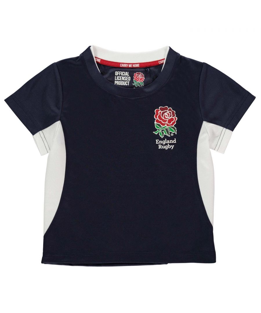 Image for RFU Boys England Poly T Shirt Infant Short Sleeve Crew Neck Tee Top Kids
