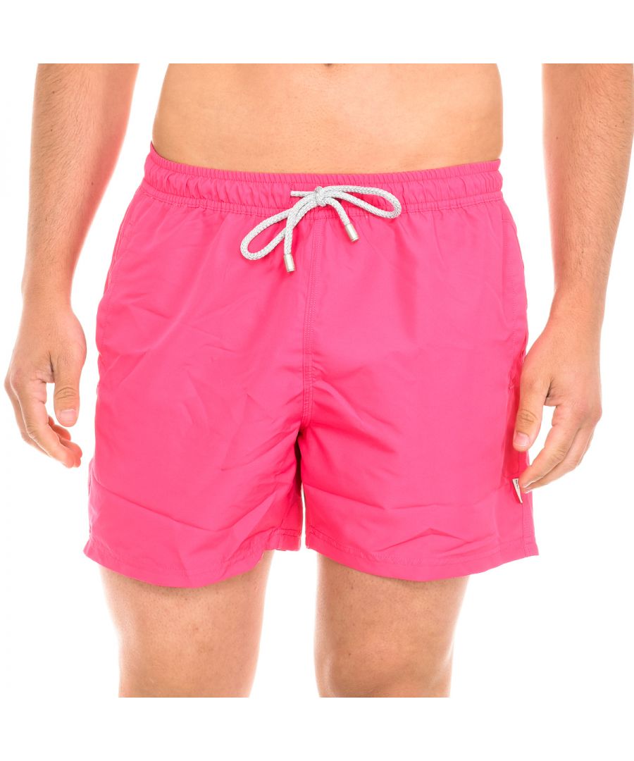 John Frank Mens swimsuit with velcro closure and mesh lining JFSS20SW01 - Pink - Size X-Large