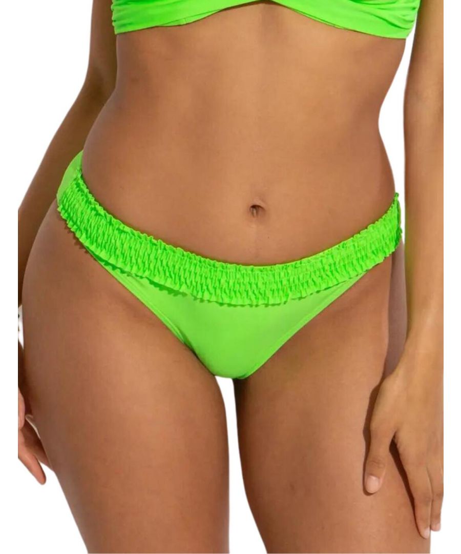 Pour Moi Womens 13213R Free Spirit Bikini Brief - Green Elastane - Size 18 UK