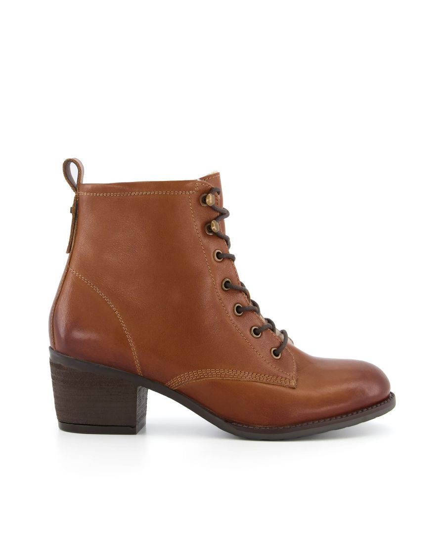 Dune Ladies PITSY Low Heel Ankle Boots.