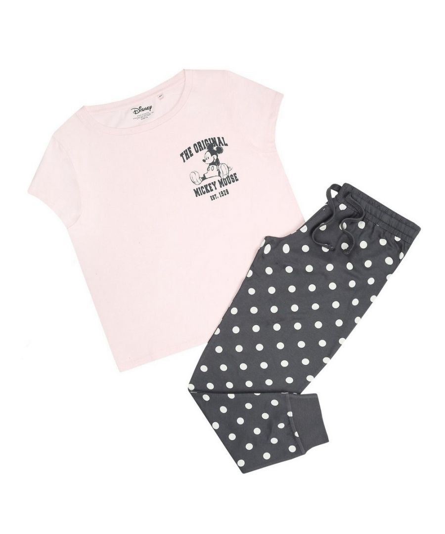 100% Cotton. Design: Established, Polka Dot, Text. Characters: Mickey Mouse. Neckline: Crew Neck. Waistline: Drawcord, Elasticated. Sleeve-Type: Short-Sleeved. All-Over Print, Cuffed Ankle. Fastening: Pull-On. Length: Ankle. 100% Officially Licensed. Contents: 1 Bottoms, 1 T-Shirt.