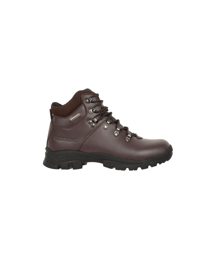 Mountain Warehouse Womens/Ladies Latitude II Extreme Leather Waterproof Walking Boots (Dark Brown) - Size UK 8