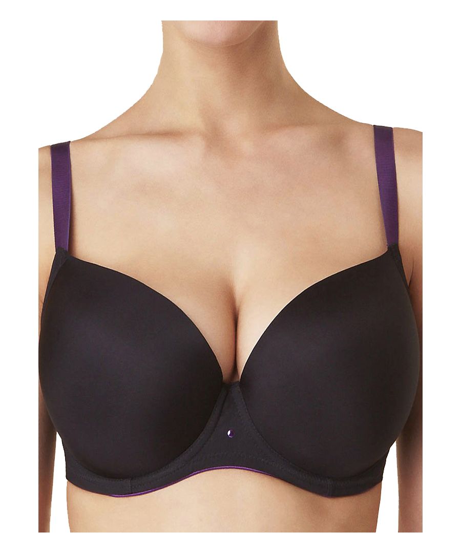Passionata by Chantelle sexy invisible strapless/multiway bra.  This lightweight foam padded strapless bra provides you with excellent support and all day comfort due to it's silicone gripper strips at top back sides of the bra.  The smooth cups provide an invisible look under your favourite clothing.  Detachable straps allow you to wear this bra as a strapless, conventional, one shoulder, halter or racer.