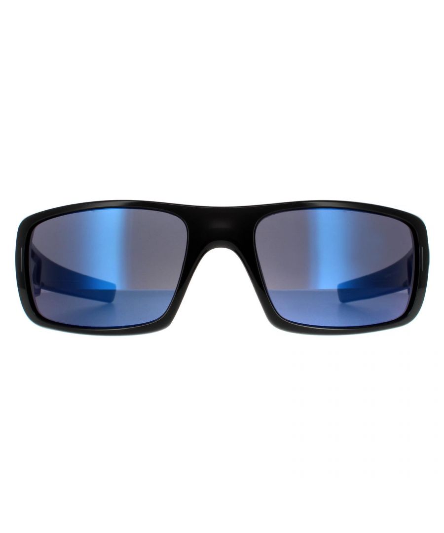 Image for Oakley Wrap Mens Black Ink Ice Iridium Sunglasses