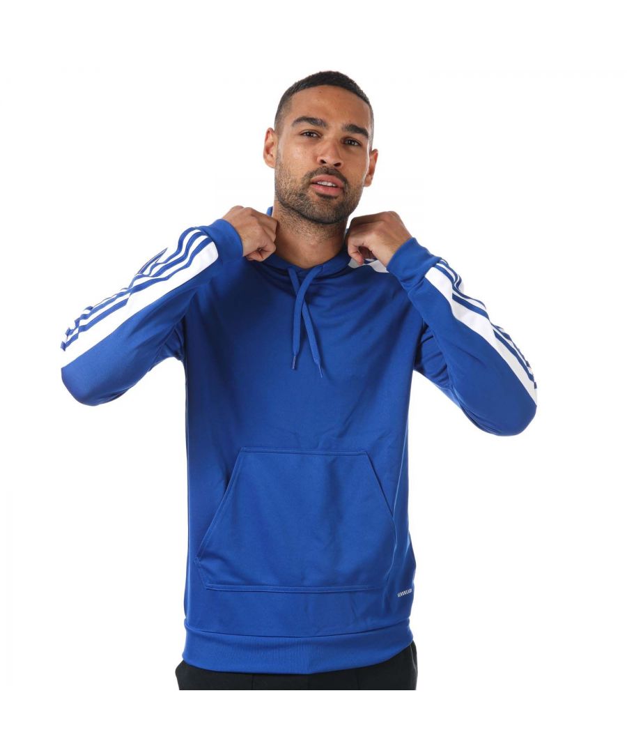 adidas Mens Squadra 21 Hoody in Blue - Size Large