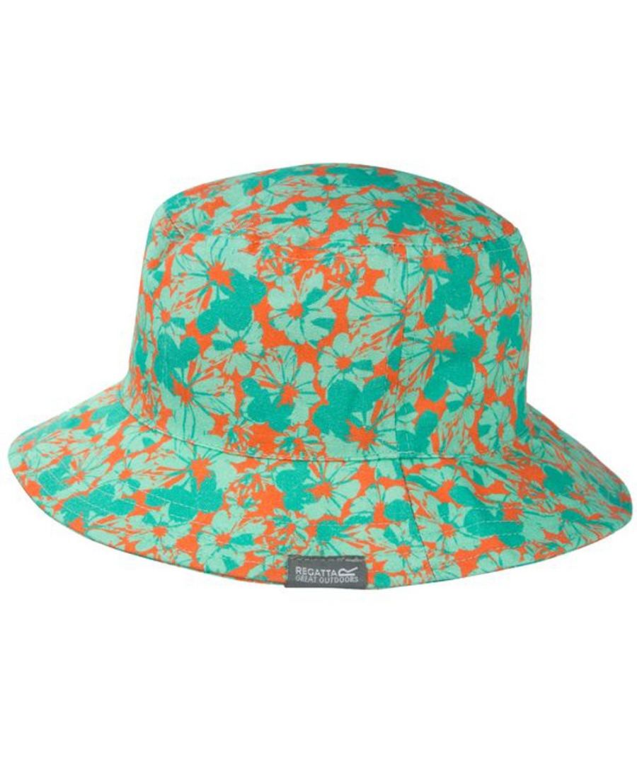 Image for Regatta Boys & Girls Cruze II Cotton Wide Brim Summer Bucket Hat