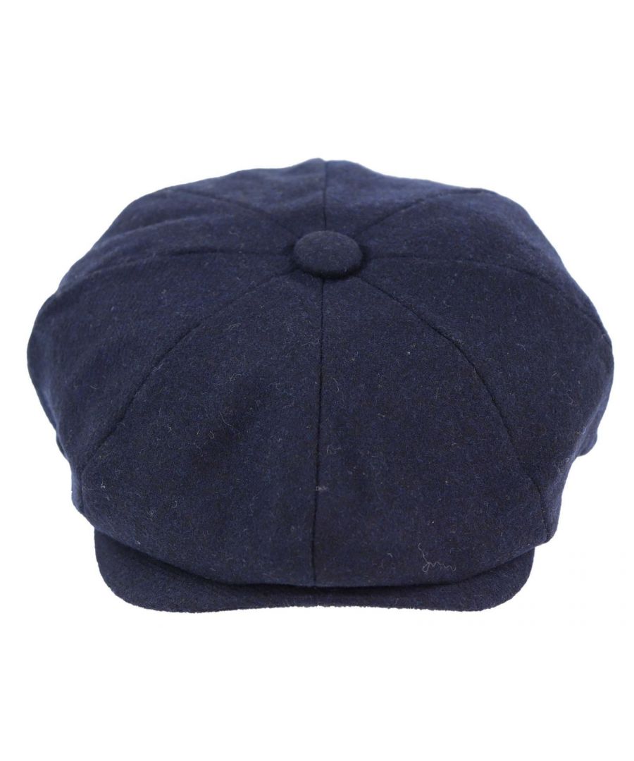 Infinity Leather Mens Peaky Blinders Newsboy 8 Panel Baker Hat - Navy - Size Small