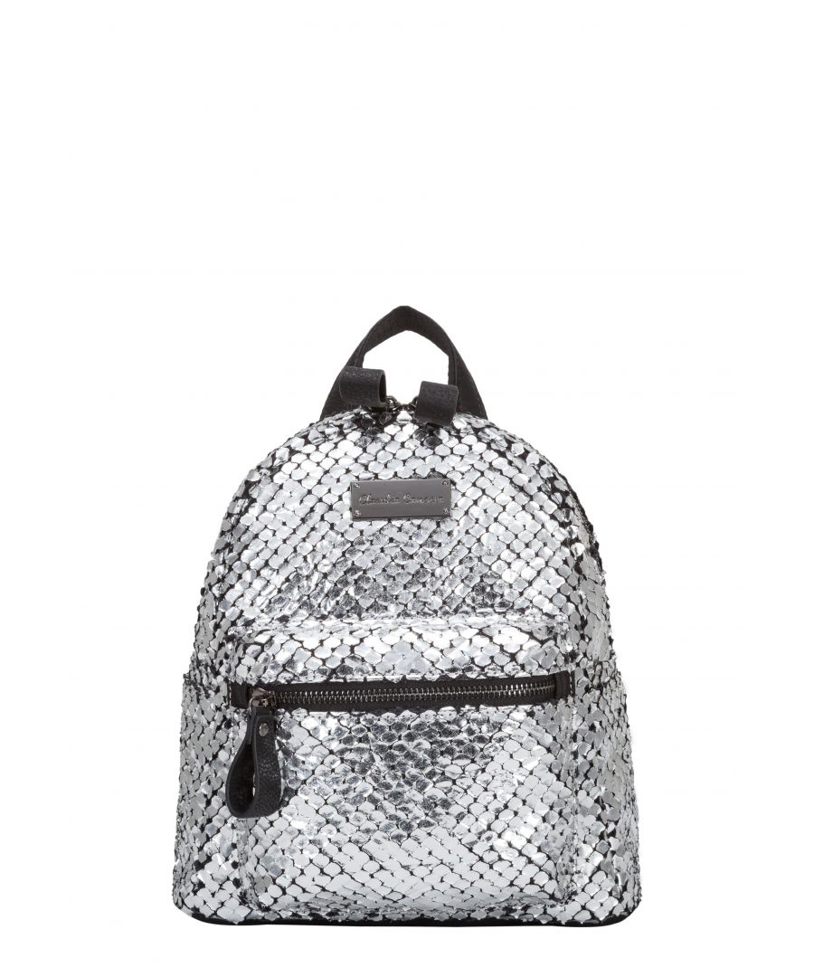 We are seriously crushin’ on these shimmery backpacks and know you will too! The rai backpack is ultra stylish and will add all sorts of sass to your outfit. Complete with gold metal detailing this backpack is the star of the show. Keep all your belongings organised in the front zip pocket and inner slip / zip pockets. Features: , pu metallic textured exterior, claudia canova gold plate logo, adjustable backpack straps, zip round opening, front zip pocket, gold metal hardware, claudia canova branded lining, inner slip and zip pockets