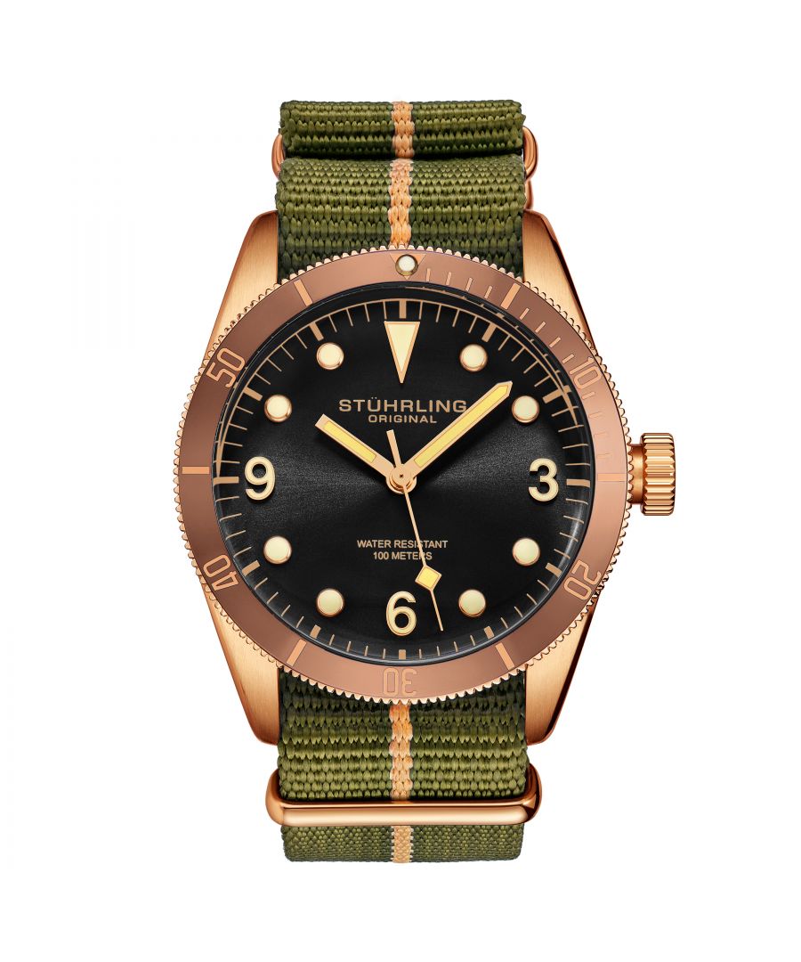 Image for Gold and Khaki Green Forti Quartz 41mm