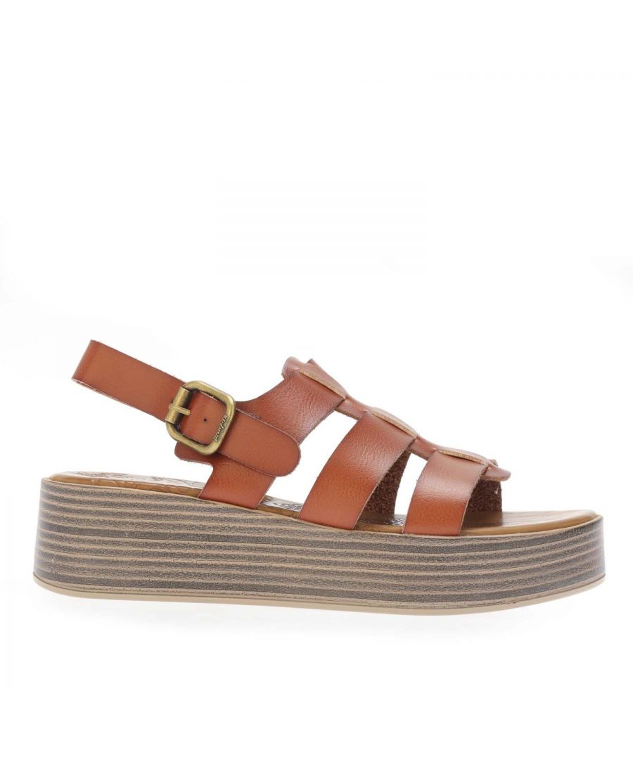 Blowfish Malibu Womenss London-B Platform Sandals in Brown - Size UK 6