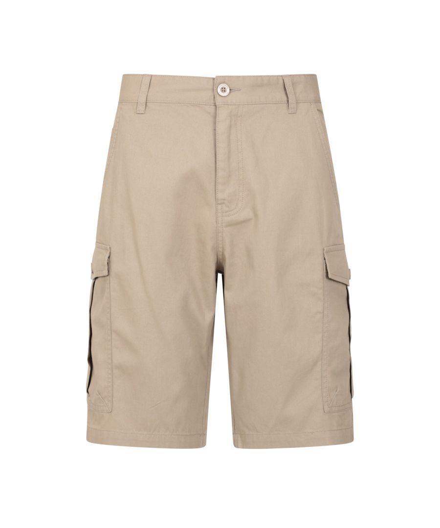 Mountain Warehouse Mens Lakeside Cargo Shorts (Beige) - Size 38 (Waist)