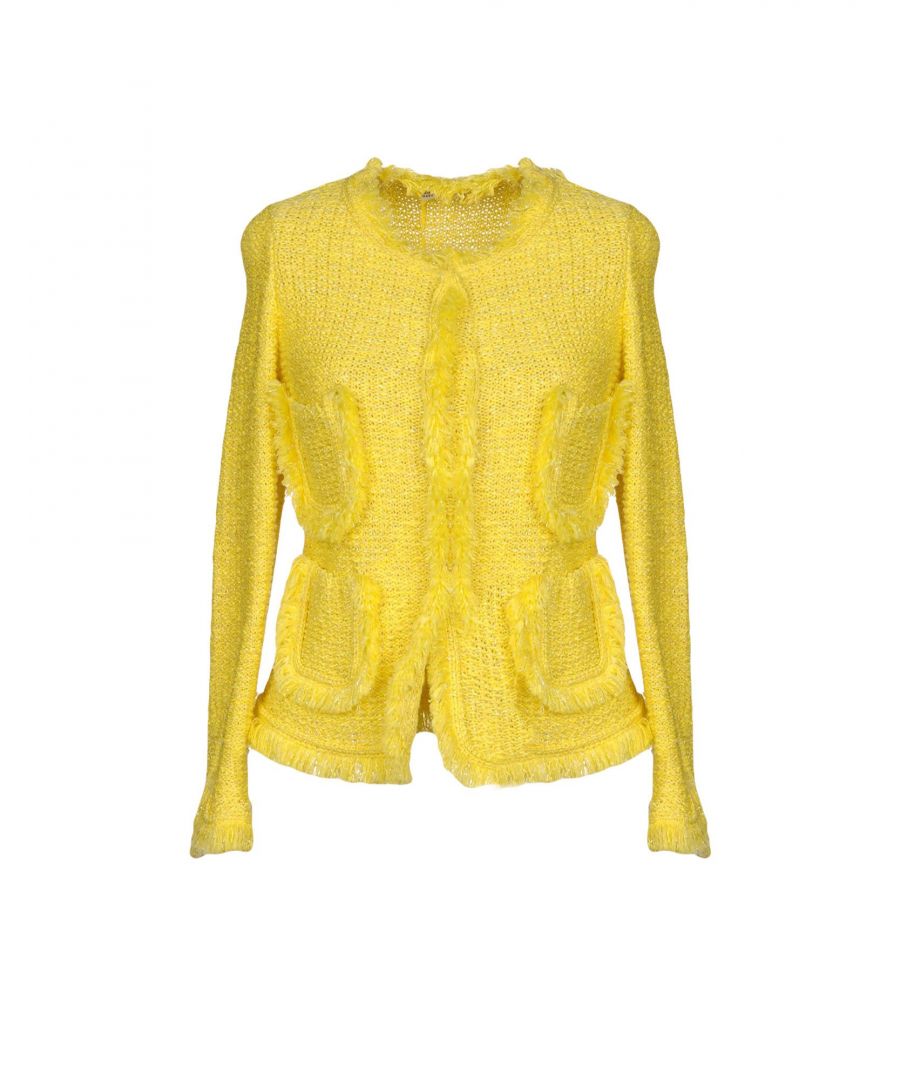 Image for Moncler Women's Cardigans Yellow Cotton