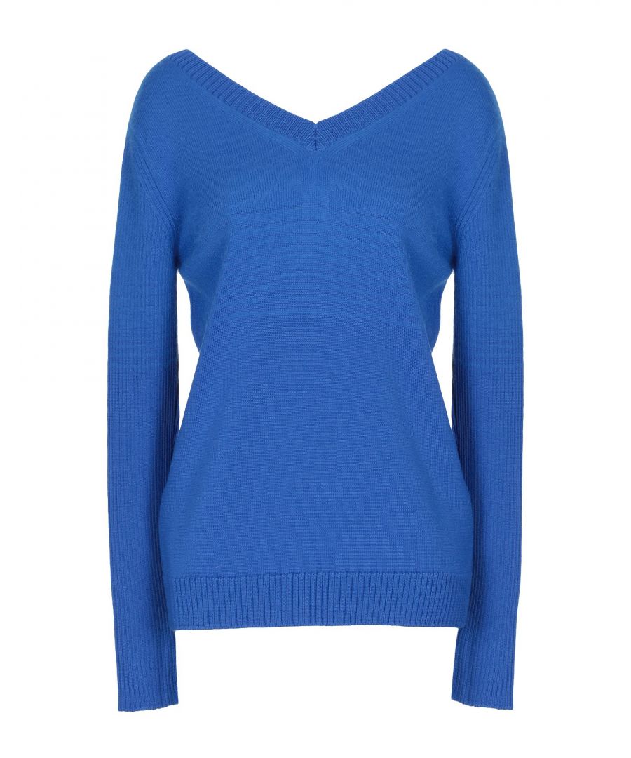Image for Just Cavalli Bright Blue Wool Knit Jumper
