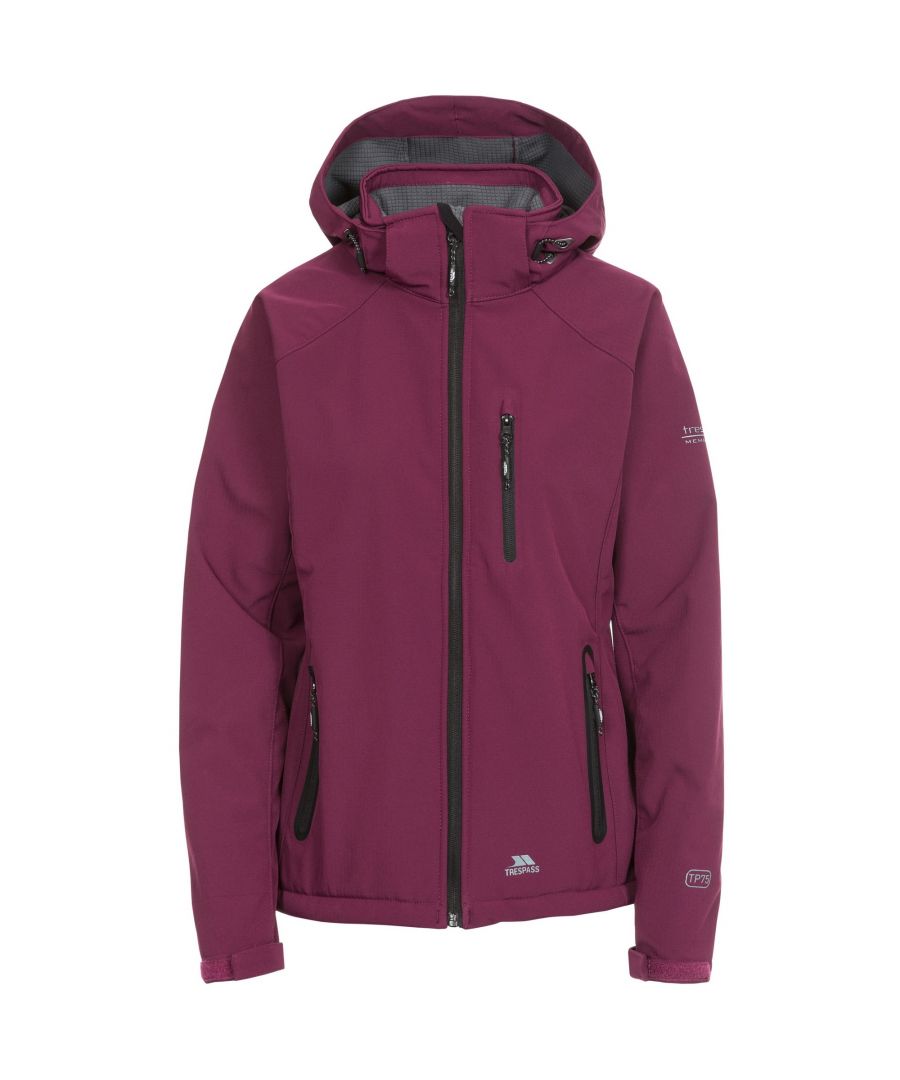 Trespass Womens/Ladies Bela II Waterproof Softshell Jacket - Wine - Size 2XS