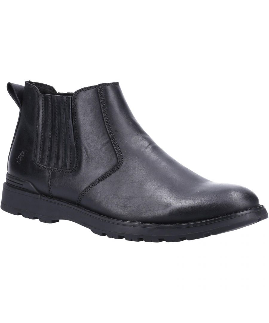Image for Hush Puppies Mens Gary Leather Chelsea Boots (Black)