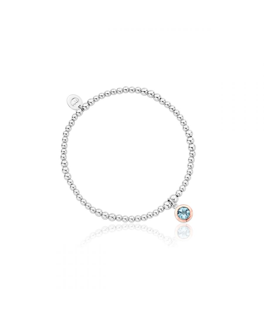 Celebrate that special December birthday with a dazzling topaz gemstone - crafted in sterling silver adorned with 9ct rose gold containing rare Welsh gold in our classic Affinity bead bracelet design. The colour of calm blue waters, this birthstone is said to promote harmony and relaxation - while imbuing its wearer with creativity.