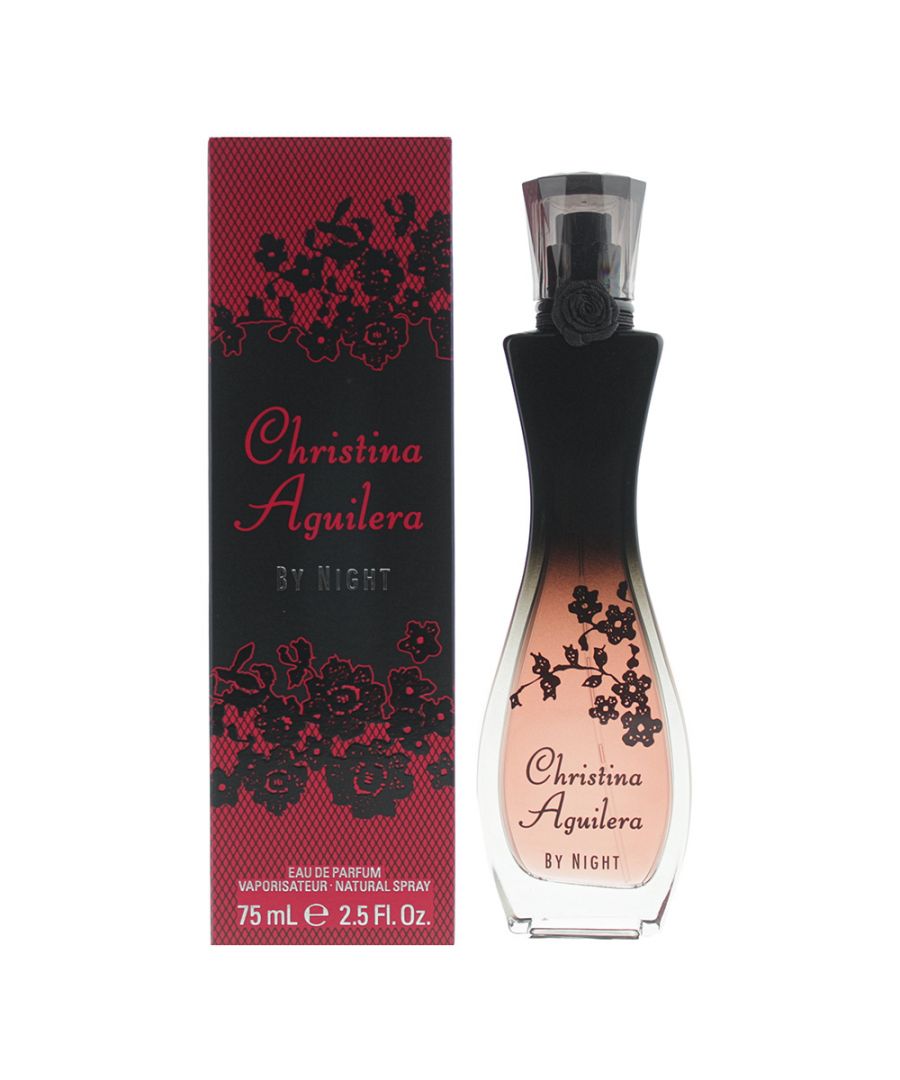 Christina Aguilera By Night is an oriental floral fragrance for women. Top notes freesia red apple rhubarb tangerine and pineapple. Middle notes heliotrope peach blossom and lilyofthevalley. Base notes sandalwood oakmoss amber and vanilla. Christina Aguilera By Night was launched in 2009.