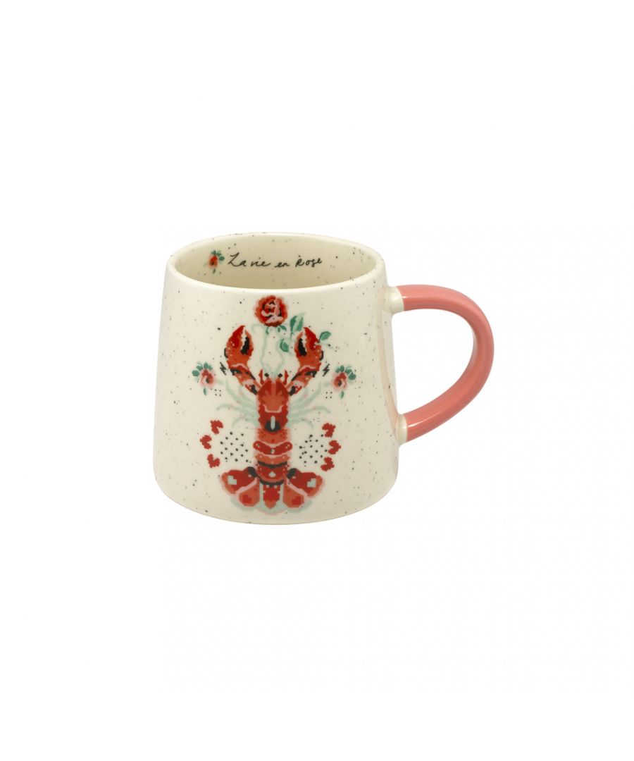 Billie Mug - Lobster & Rose - Cream