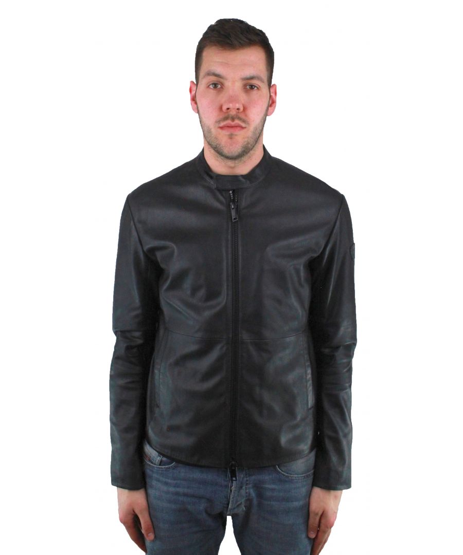 Image for Emporio Armani W1B50P W1P52 999 Leather Jacket