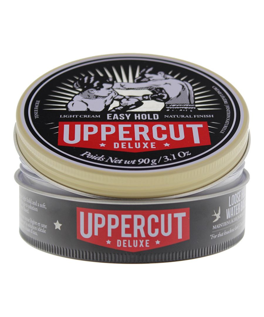 The Uppercut Deluxe Easy Hold cream has been created to give a light and natural matte finish to hair. The is brilliant for fuss free styling, suitable in all hair types and has a creamy base that glides through the hair without effort. The cream gives volume, texture and control.