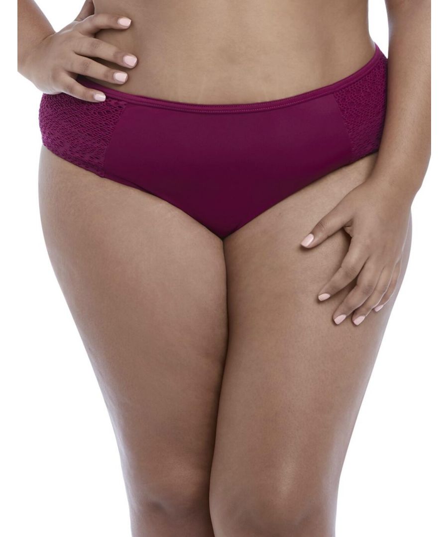 Elomi Womens Indie Mid Rise Bikini Brief - Purple - Size 3XL