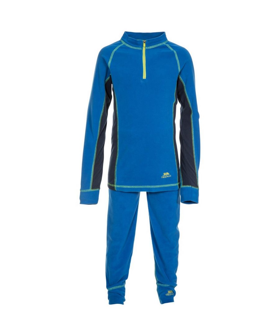 Image for Trespass Childrens/Kids Bubbles Fleece Top And Bottom Base Layers