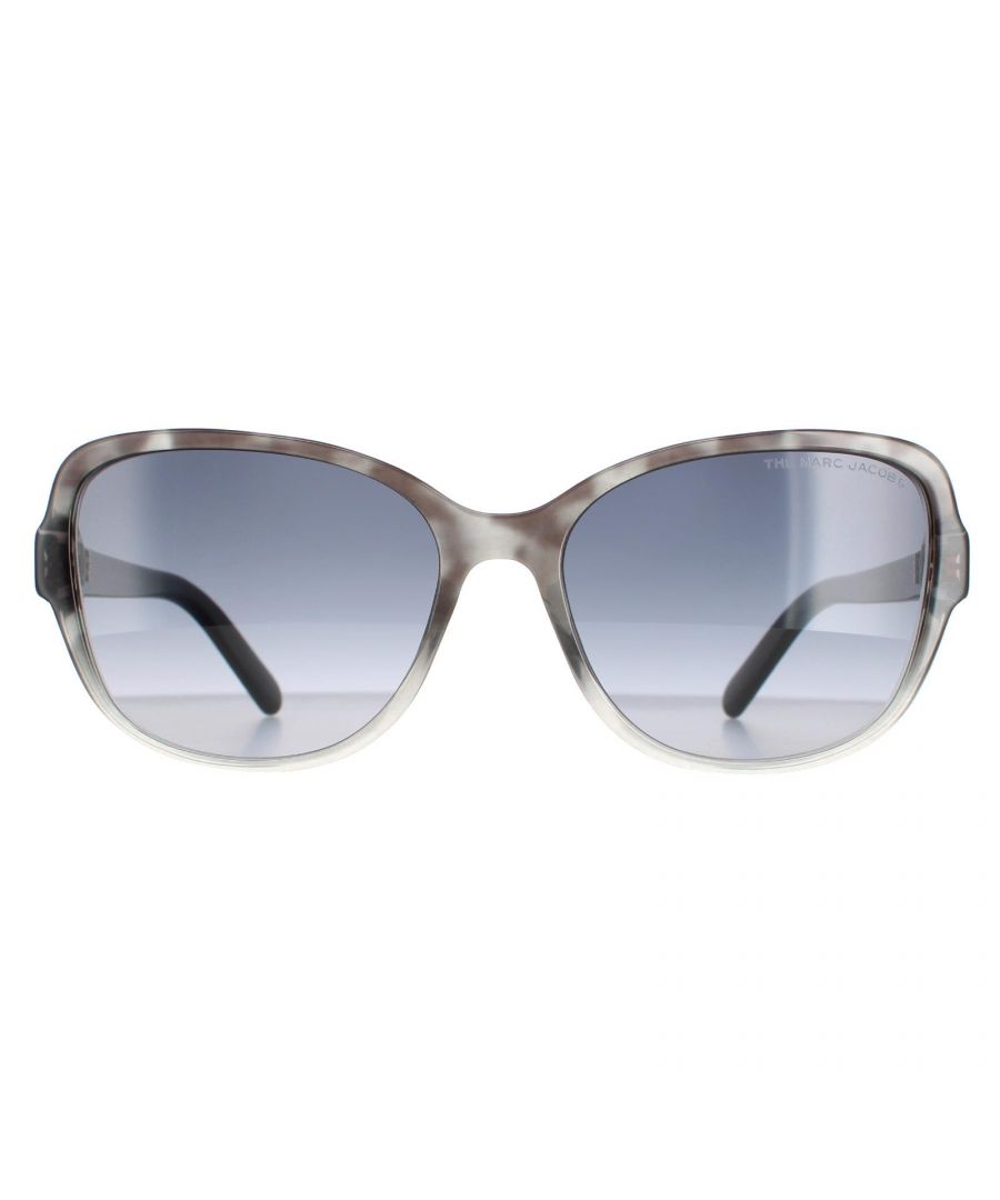 Marc Jacobs Cat Eye Womens Havana Grey  Dark Grey Gradient  MARC 528/S  Sunglasses are a fashionable cat eye style crafted from lightweight acetate. The Marc Jacobs logo features on the slender temples for brand authenticity.