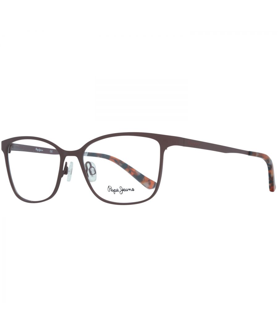 Pepe Jeans Optical Frame PJ1249 C2 52 Nell\nFrame color: Brown\nSize: 52-16-140\nLenses width: 52\nLenses heigth: 37\nBridge length: 16\nFrame width: 136\nTemple length: 140\nShipment includes: Case, Cleaning cloth\nStyle: Full-Rim\nSpring hinge: Yes