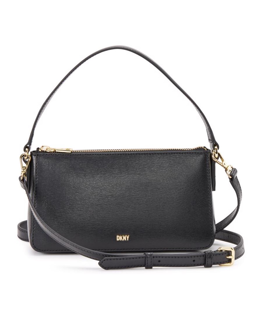 This Chic And Elegant Irina Handbag From Dkny Is Designed To Be The Perfect Choice For Your Day To Night Outfits. It Features Beautiful Gold Hardware, Detachable Shoulder Strap, Dkny Signature Branding And Internal Sections. Store And Protect This Designer Bag In The Protective Bag Included.