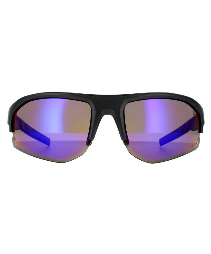 Bolle Sport Unisex Titanium Matte Volt+Ultraviolet Polarized Sunglasses - Grey - One Size