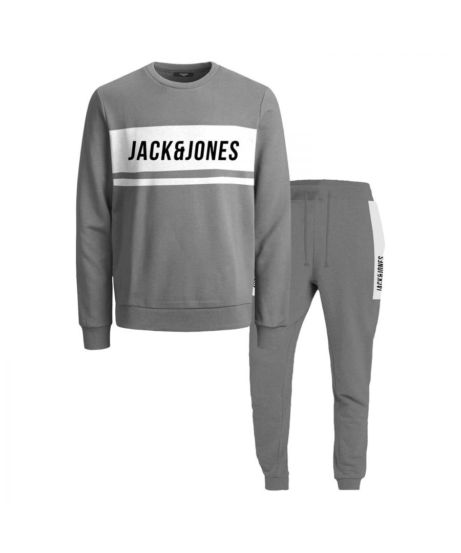 Mens Clothing Activewear Jack & Jones Cotton Freddie Sweat Tracksuit in Black for Men gym and workout clothes Tracksuits and sweat suits 
