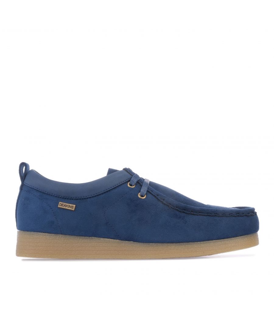 Mens Deakins Dicaprio Shoe in navy.- Textile and synthetic upper.- Lace closure.- Lightly padded ankle.- Branding to the tongue and side.- Heel pull.- Lightly cushioned footbed.- Rubber sole.- Textile and Synthetic upper  Synthetic lining  Synthetic sole.- Ref: DICAPRIONAV
