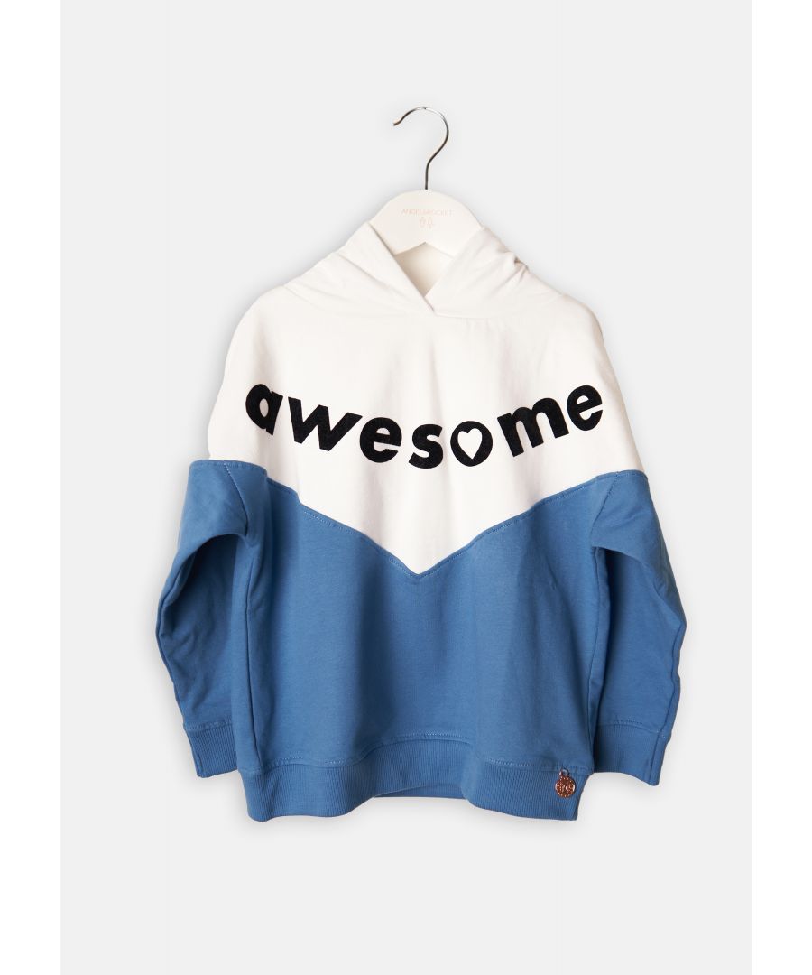 Take your hoodie to the next level. Supersoft 100% cotton with chevron detail and an AWESOME slogan - wear with our matching side stripe legging for the ultimate co-ord.  . About me: 100% Cotton. Look after me: Think planet. wash at 30c.