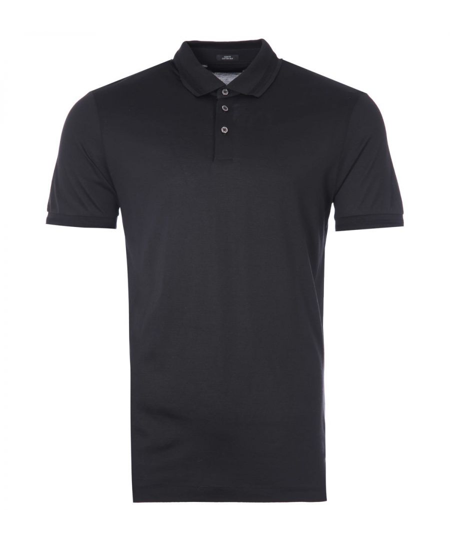 A premium staple for any wardrobe, the Peterson Silk Blend Polo Shirt from BOSS is the perfect piece to refresh your basics with classic style. Crafted from a cotton silk blend, offering a super soft feel for unmatched comfort and breathability. Featuring a flat-knit collar, a three-button placket, short sleeves with ribbed trims and a vented hemline. Finished with the iconic BOSS branding. Tailored Fit, Flat Knit Collar, Three Button Placket, Short Sleeves, Flat Knit Cuffs, Cotton Silk Blend, BOSS Branding. Style & Fit: Tailored Fit, Fits True to Size. Composition & Care: 51% Cotton, 49% Silk, Hand Wash.