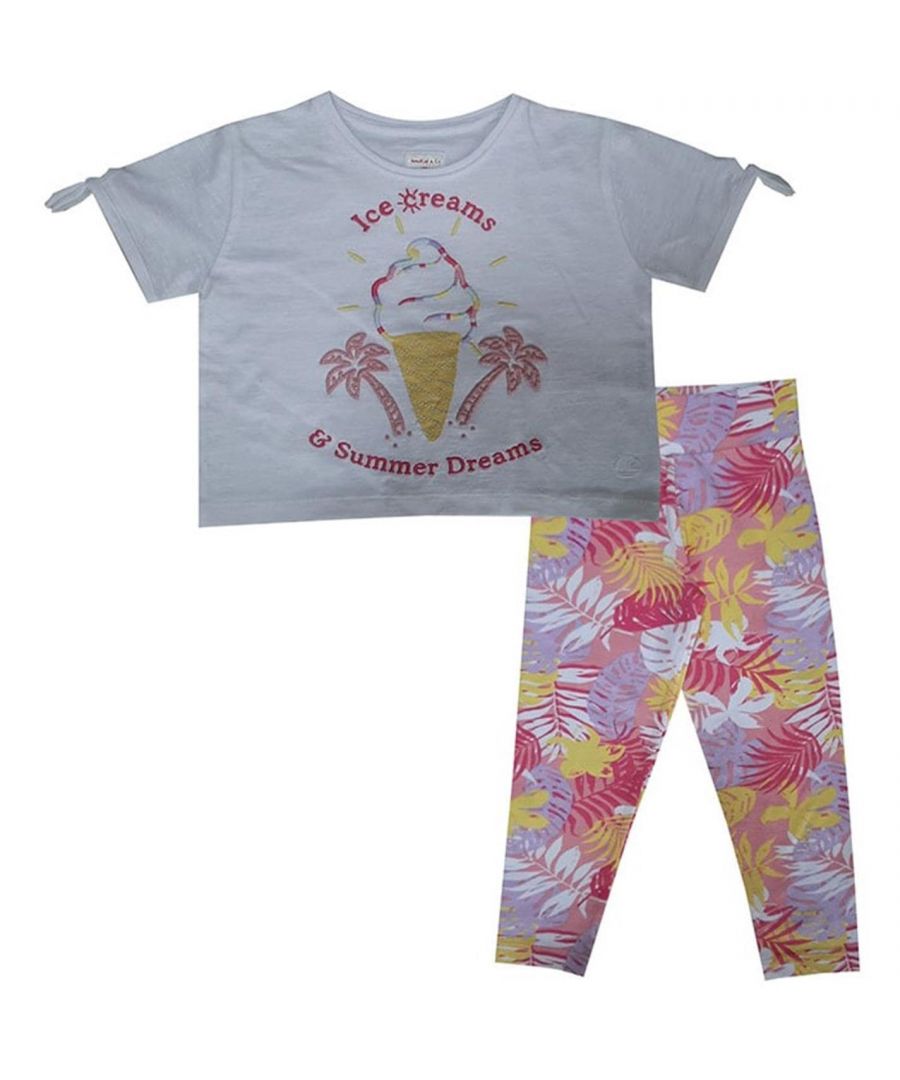 Image for SoulCal Girl T-Shirt & Leggings Floral Print Set