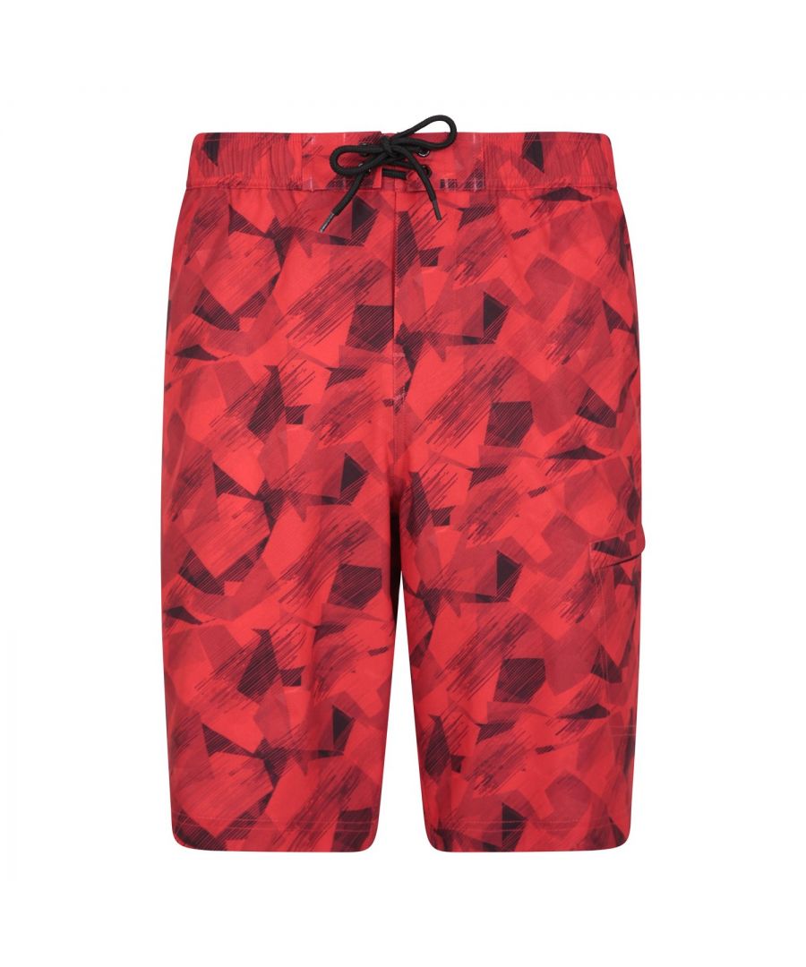 Mountain Warehouse Mens Printed Swim Shorts (Red) - Size 2XL