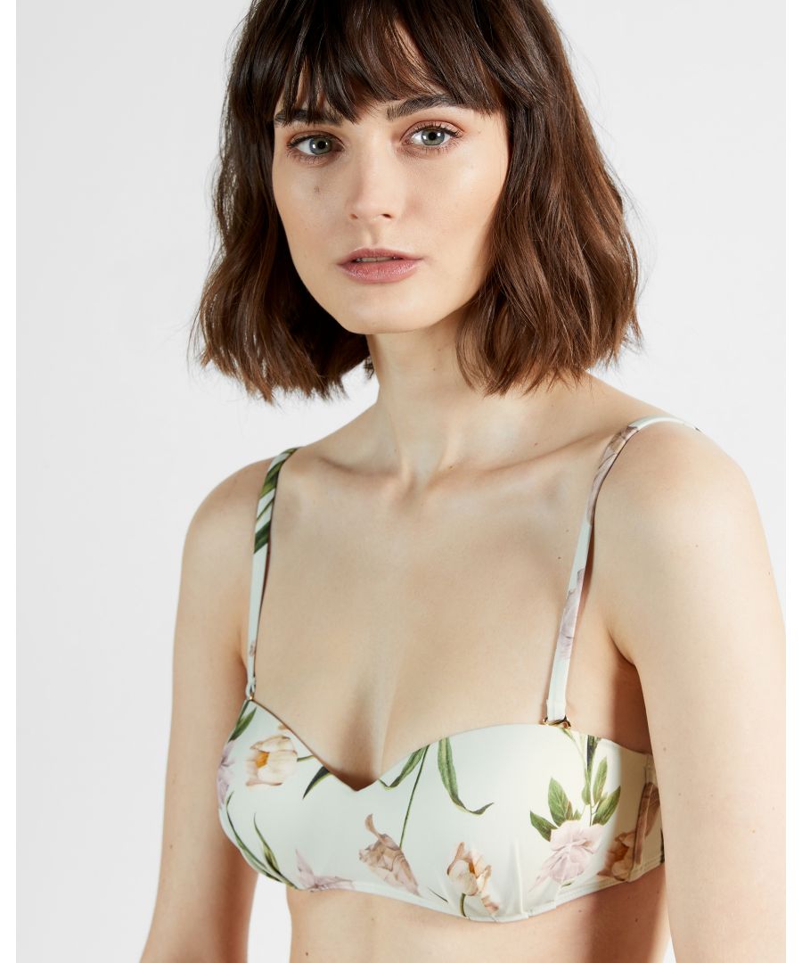 Balconette Floral Bikini Top