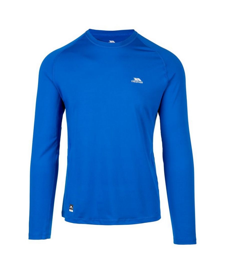 88% Polyester, 12% Elastane. Fabric: 4 Way Stretch, Knitted. Design: Logo. Neckline: Crew Neck. Fit: Ergonomic. Sleeve-Type: Long-Sleeved. Fabric Technology: Breathable, Lightweight, Quick Dry. Flat Seams, Ventilated.