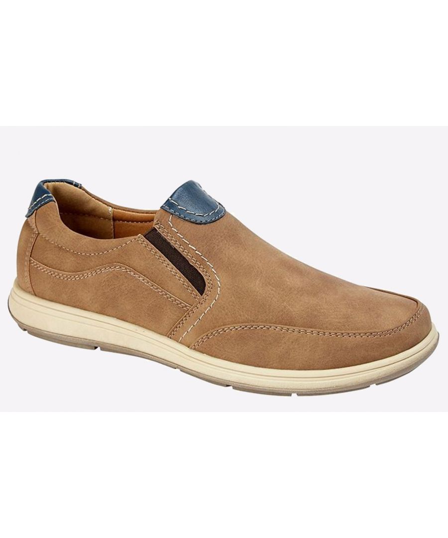 Scimitar Beckworth Casual Shoes Mens - Tan - Size UK 8