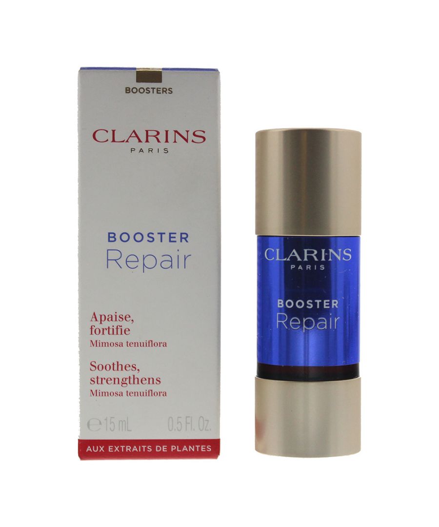 Clarins Repair Booster is a high-concentrated serum which gives the skin comfort, diminish redness and helps with recovery when needed. Simply add 3 to 5 drops to your existing moisturiser or face mask.
