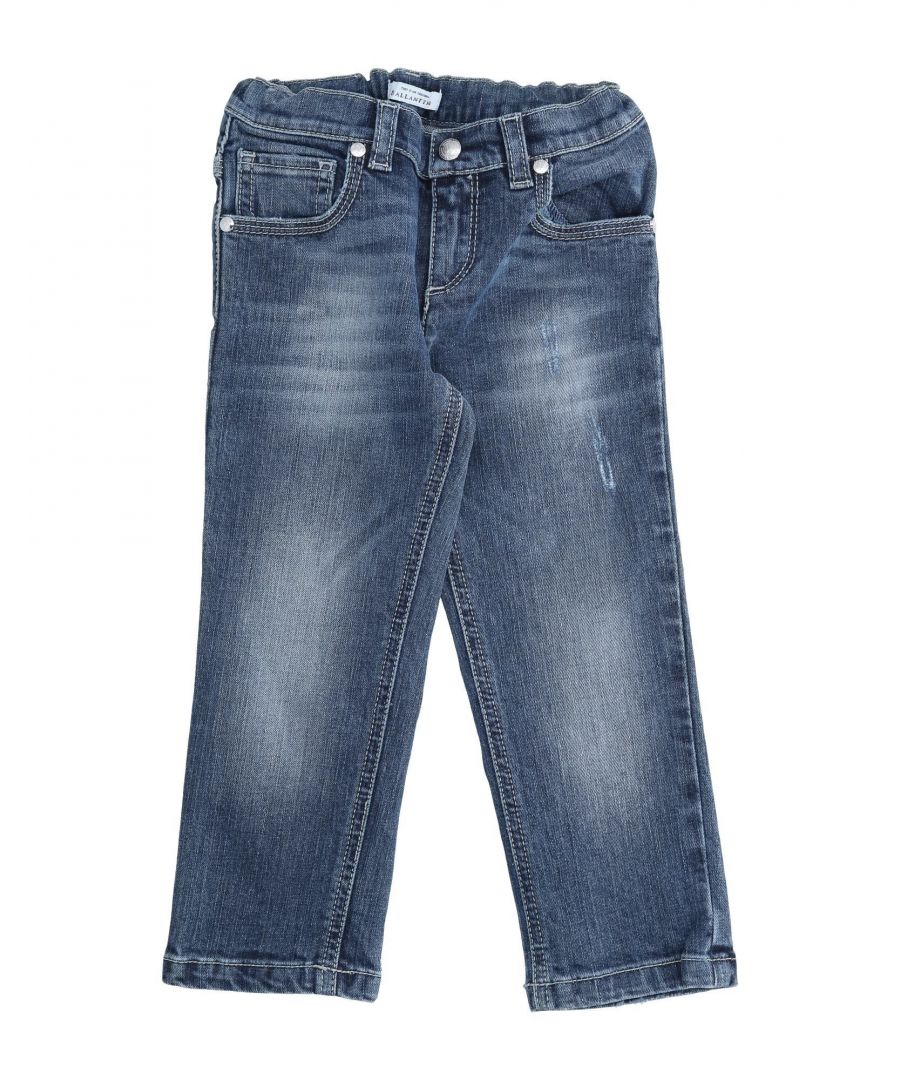 denim, worn effect, faded, logo, leather applications, solid colour, dark wash, mid rise, front closure, snap-buttons, zip, multipockets, wash at 30° c, dry cleanable, iron at 110° c max, do not bleach, tumble dryable, stretch, contains non-textile parts of animal origin, straight-leg pants