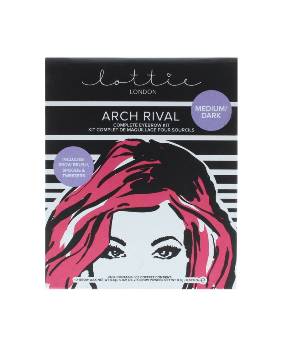 Image for Lottie London Arch Rival Medium/Dark Eyebrow Kit