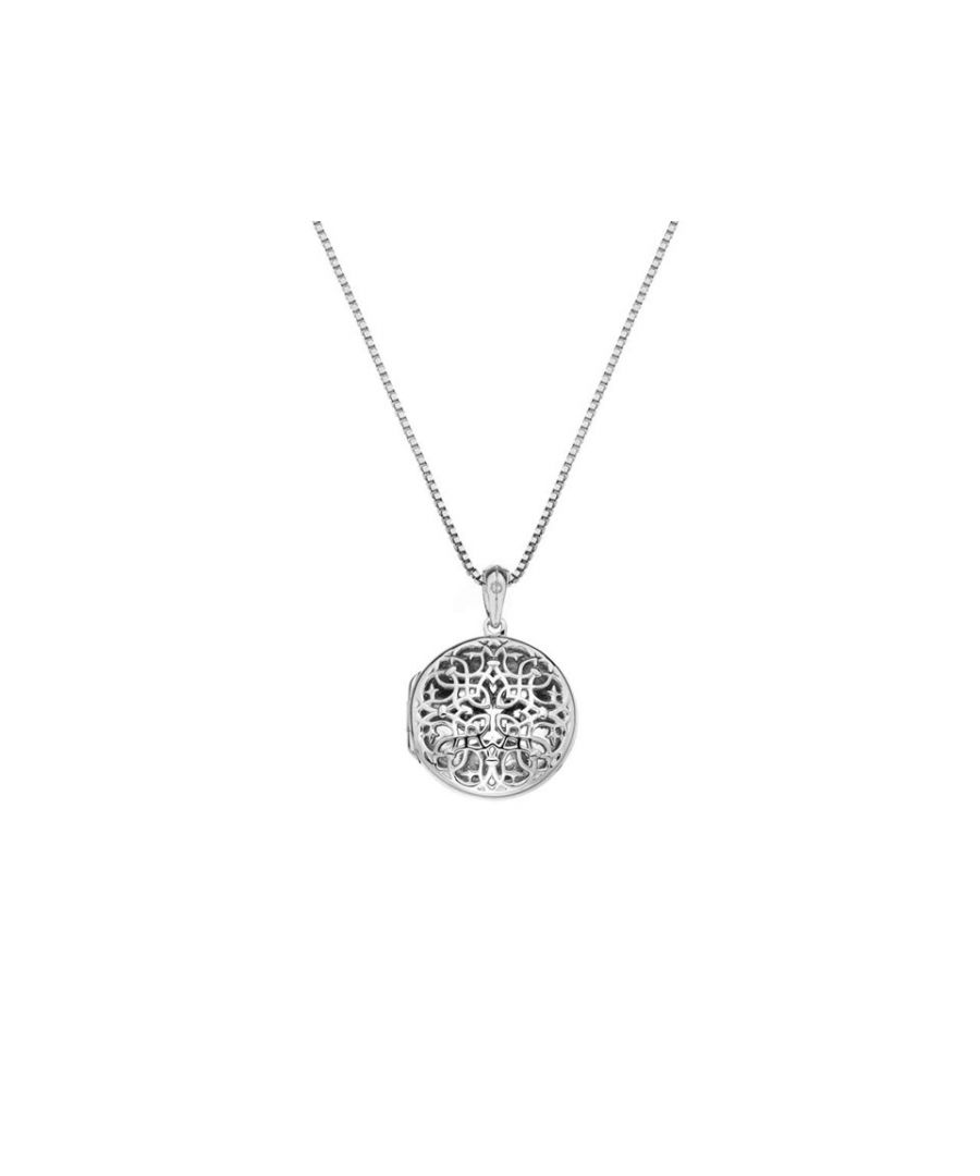 This modern and elegant locket is the perfect addition to any outfit. Made from sterling silver, the locket is strung on an 18inch chain and includes a precious little diamond. Presented in official Hot Diamonds packaging. Total Diamond Weight: 0.01 Gem Type 1: Diamond
