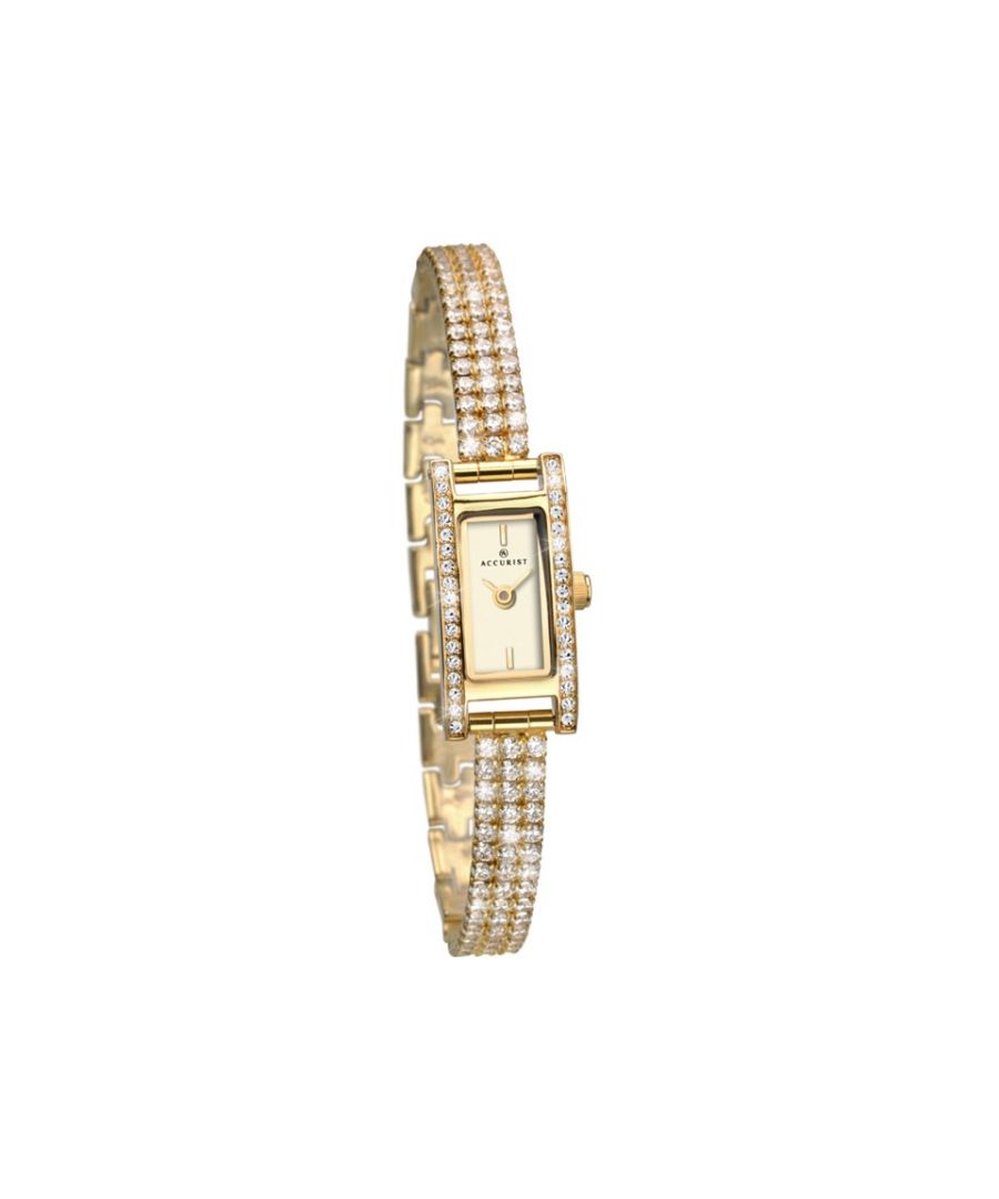 Image for Accurist 8066.01 Gold Plated Crystal Bracelet