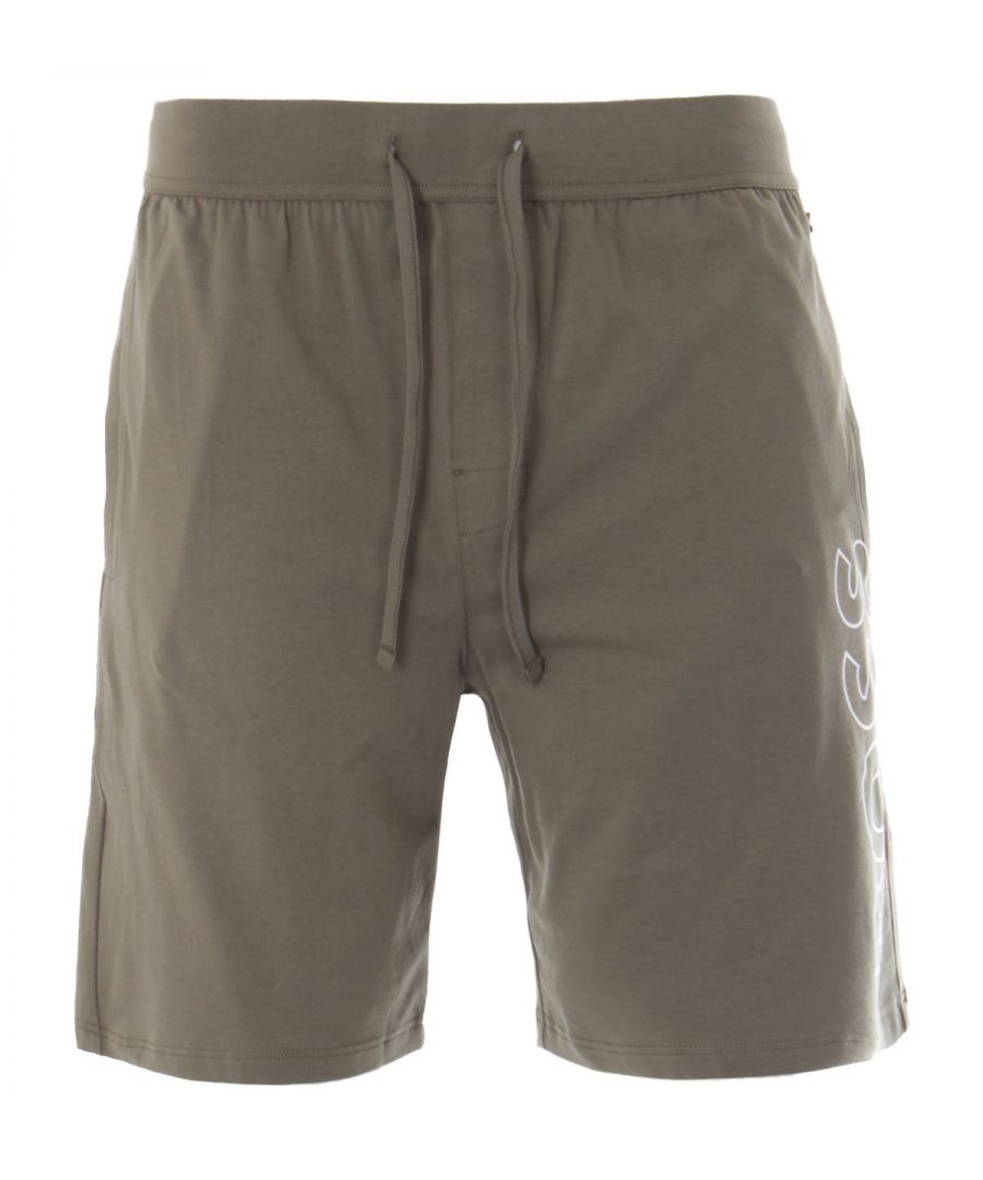 Refresh your sleepwear with the Identity Stretch Cotton Pyjama Shorts from BOSS. Perfect for downtime styling crafted from a super soft stretch cotton jersey, offering breathability and unmatched comfort. Featuring an elasticated drawstring waist and side seam pockets. Finished with the brand new BOSS logo outlined and printed vertically down the left leg. Regular Fit, Stretch Cotton Jersey, Elasticated Drawstring Waist, Twin Side Seam Pockets, BOSS Branding. Style & Fit:Regular Fit, Fits True to Size. Composition & Care:95% Cotton, 5% Elastane, Machine Wash.