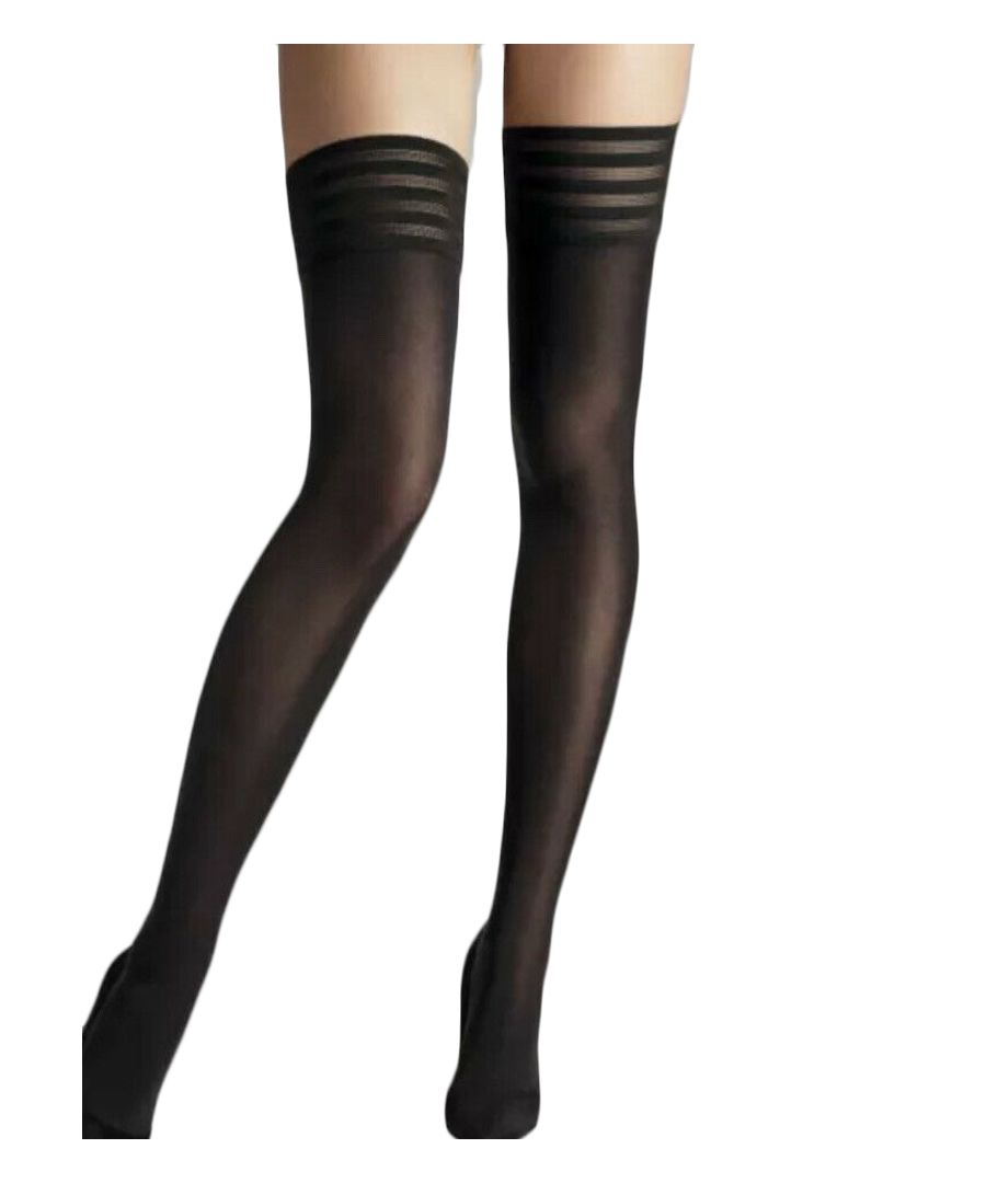 Finish off any sexy lingerie set with these beautiful stockings.