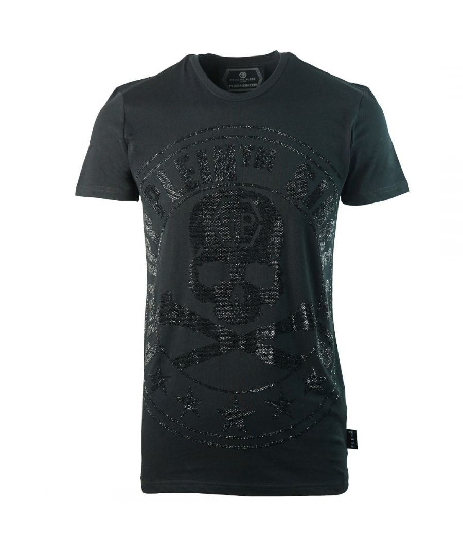 Image for Philipp Plein Since 1978 Large Skull Logo Black T-Shirt