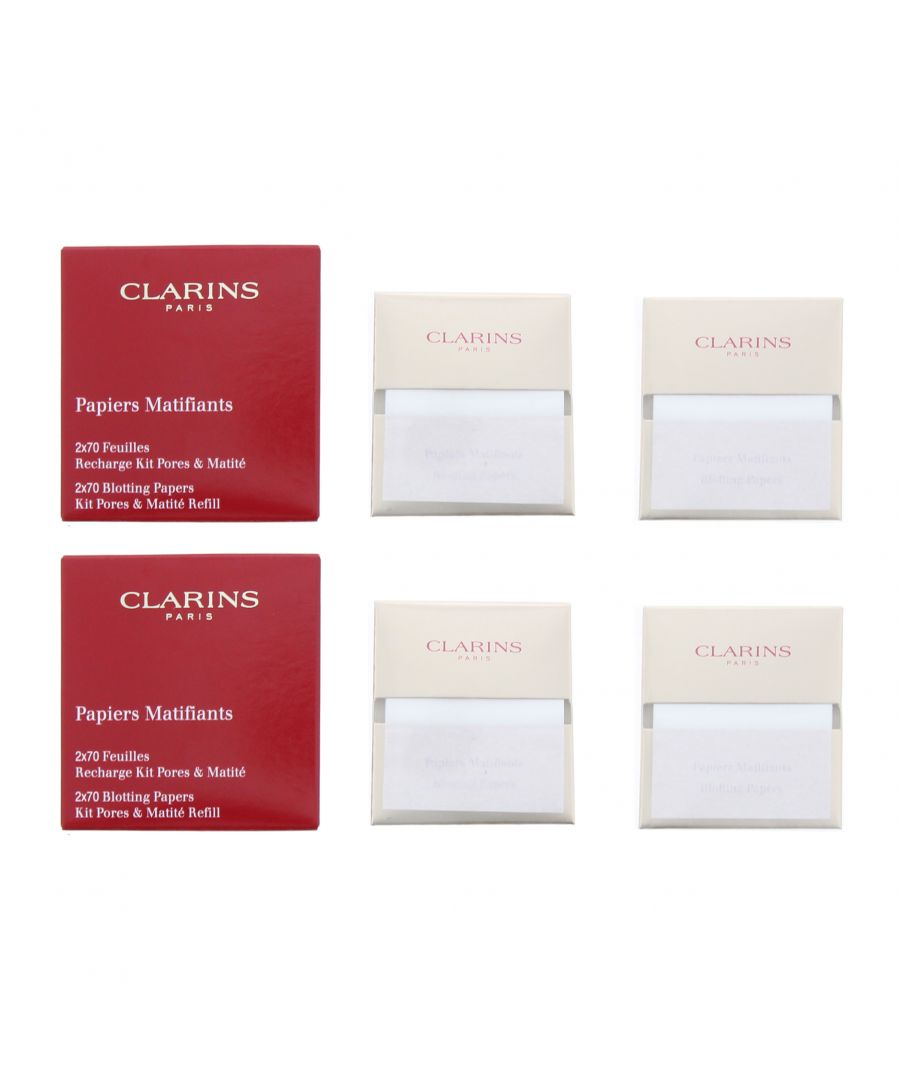 Clarins Womens Kit Pores & Matite Refill Blotting Papers 2 x 70pcs x 2 - NA - One Size